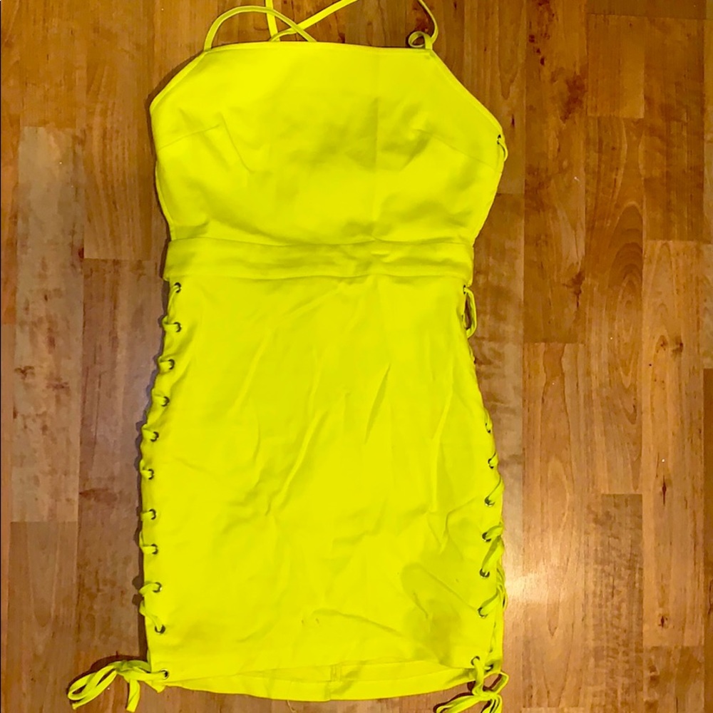 By The Way Viviana Lace-Up Side Dress